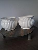 Set van 2 Koninklijke Porceleyne Fles Delft bloempotten, Ophalen of Verzenden