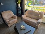Comfortabele 2-zits bank en fauteuil set, Ophalen, Gebruikt, 150 tot 200 cm, Tweepersoons