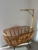 Prachtige Vintage retro rotan wieg met standaard, Ophalen, Zo goed als nieuw, Wieg