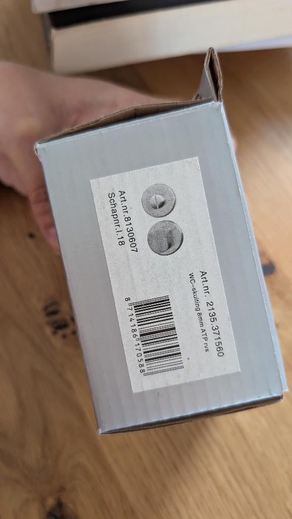 Wc sluiting RVS, Ophalen, Zo goed als nieuw, Rvs, Slot