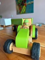 Goki Houten Tractor met Aanhanger, Ophalen of Verzenden, Gebruikt