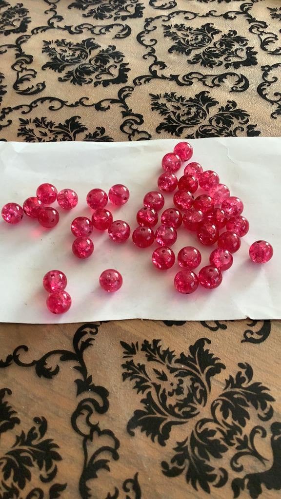 40 glaskralen voor 0.50, Hobby en Vrije tijd, Kralen en Sieraden maken, Ophalen of Verzenden, Zo goed als nieuw