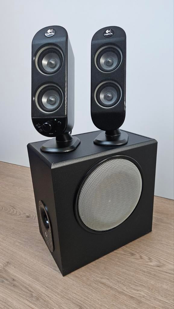 Logitech X-230 computer speakers, Computers en Software, Pc speakers, Ophalen, Audiokanaal 2.1, Logitech