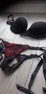 sexy lingeriesetje maat c, Ophalen of Verzenden, Zwart, Setje