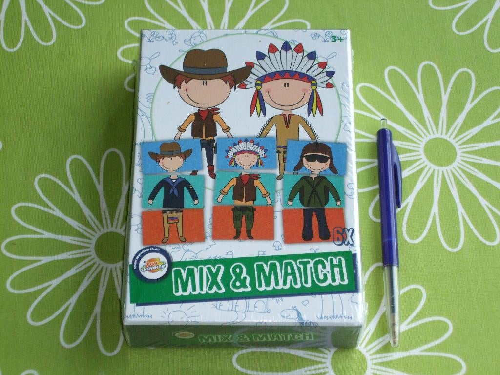 Nieuw in seal: Mix & Match cowboy en indiaan, Een of twee spelers, Ophalen of Verzenden, Nieuw