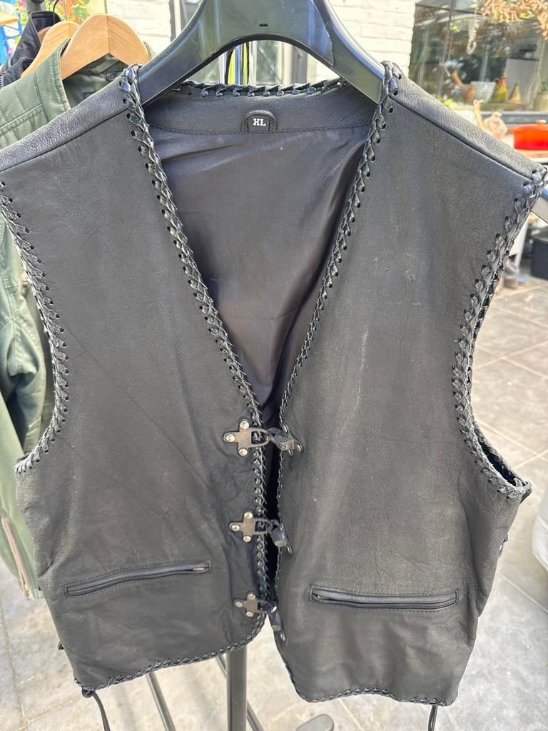 Nieuw lederen vest xl - Bodywarmers
