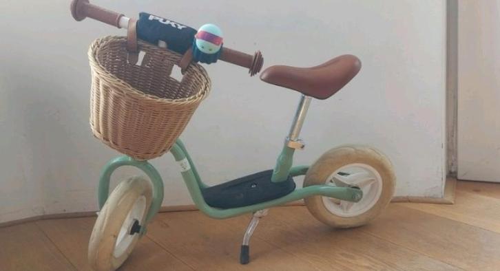 Puky loopfiets mintgroen met mandje, Kinderen en Baby's, Speelgoed | Buiten | Voertuigen en Loopfietsen, Loopfiets, Ophalen