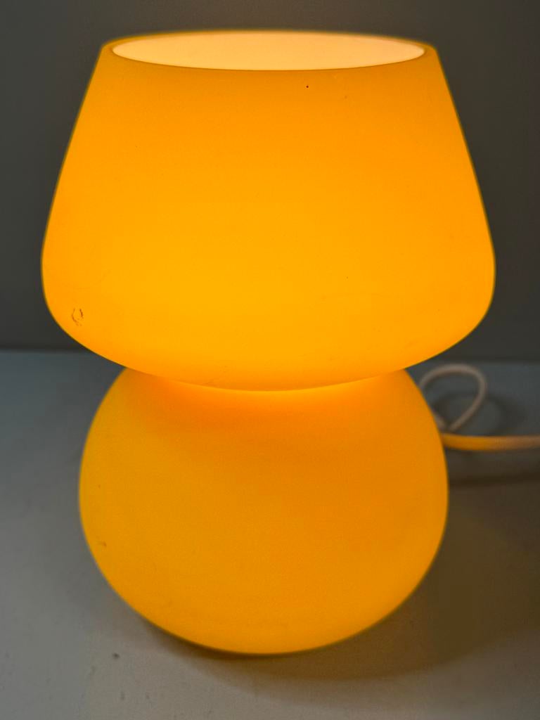 Vintage Gele Mushroom Tafellamp - Sfeervolle Verlichting, Antiek en Kunst, Ophalen of Verzenden