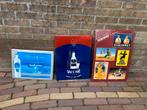 3 Vintage Reclameborden van Blik: Chaudfontaine, Vaccari, Du, Ophalen of Verzenden, Gebruikt, Reclamebord