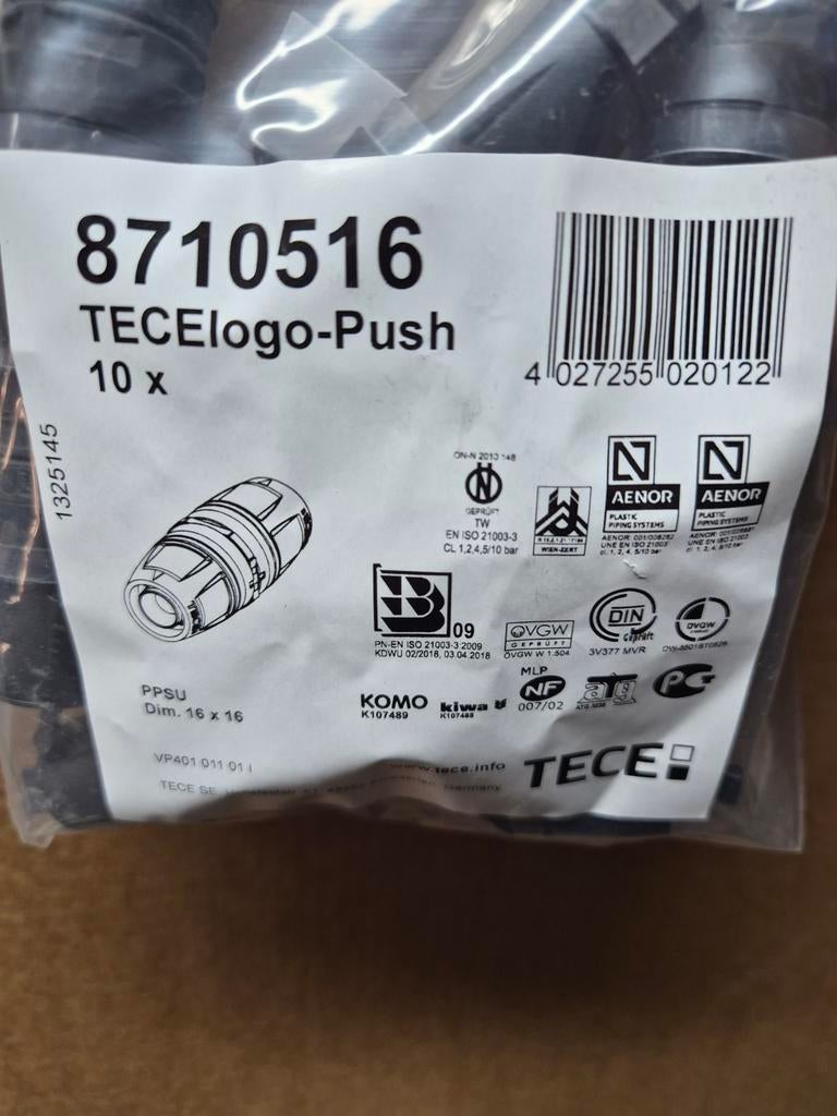 Tece logo push koppelingen diverse soorten en maten., Auto-onderdelen, Ophalen of Verzenden, Nieuw