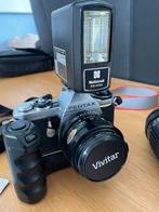 Pentax ME Super Analoge Spiegelreflexcamera met 3 lenzen, Ophalen of Verzenden, Gebruikt, Spiegelreflex, Pentax