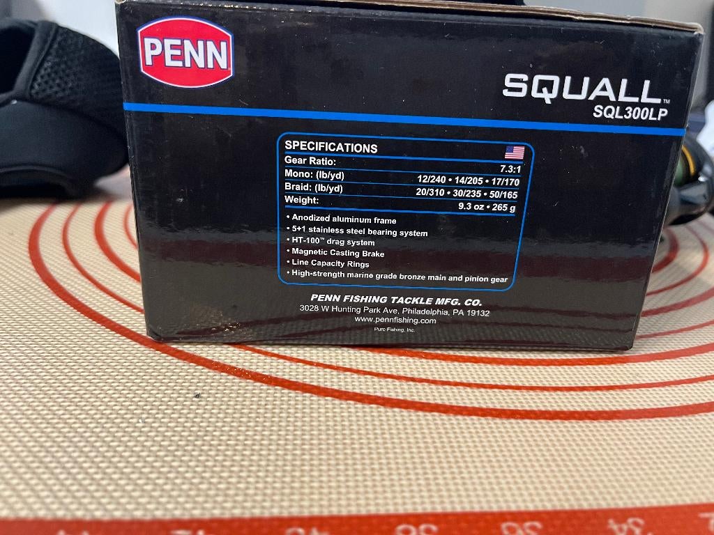 Penn Squall SQL300LP, Ophalen of Verzenden, Nieuw, Molen