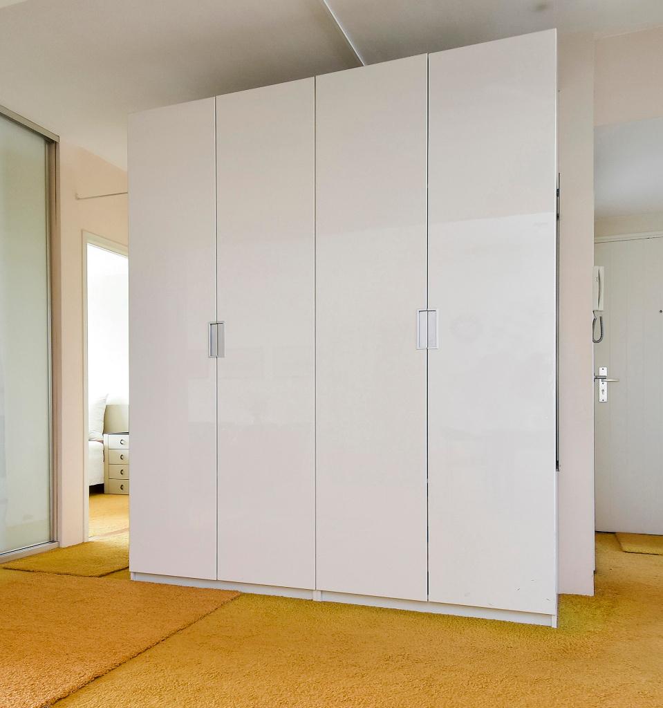 IKEA FARDAL KASTDEUREN 4xWIT HOOGGLANS 229H voor PAX KASTEN, Ophalen, Overige materialen, 200 cm of meer, 50 tot 100 cm