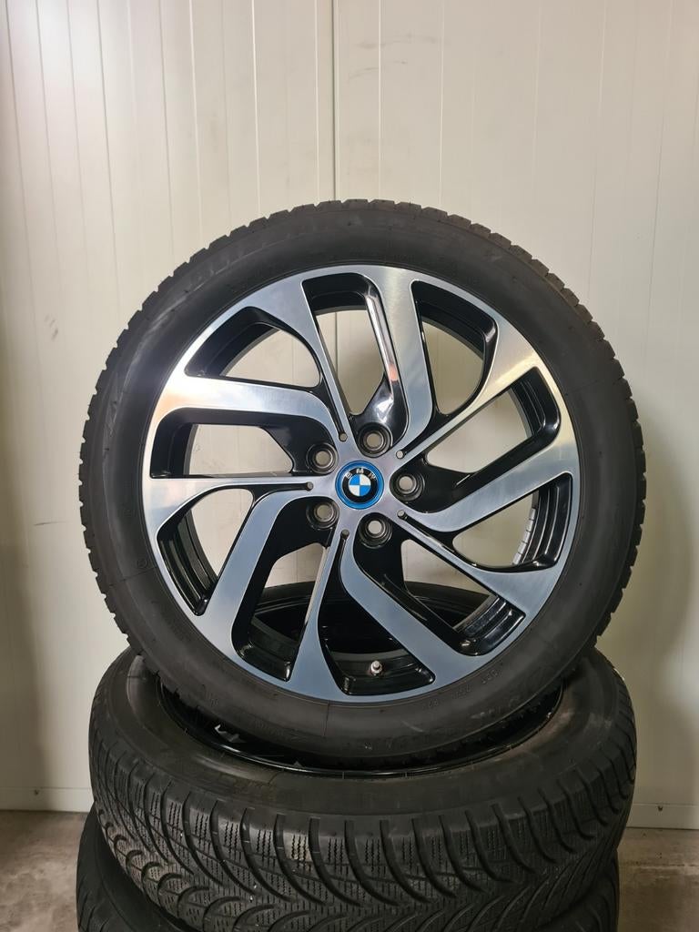 19' BMW i3 I01 Styling 428 Bicolor met winterbanden, 19 inch, 155 mm, Banden en Velgen, Personenwagen