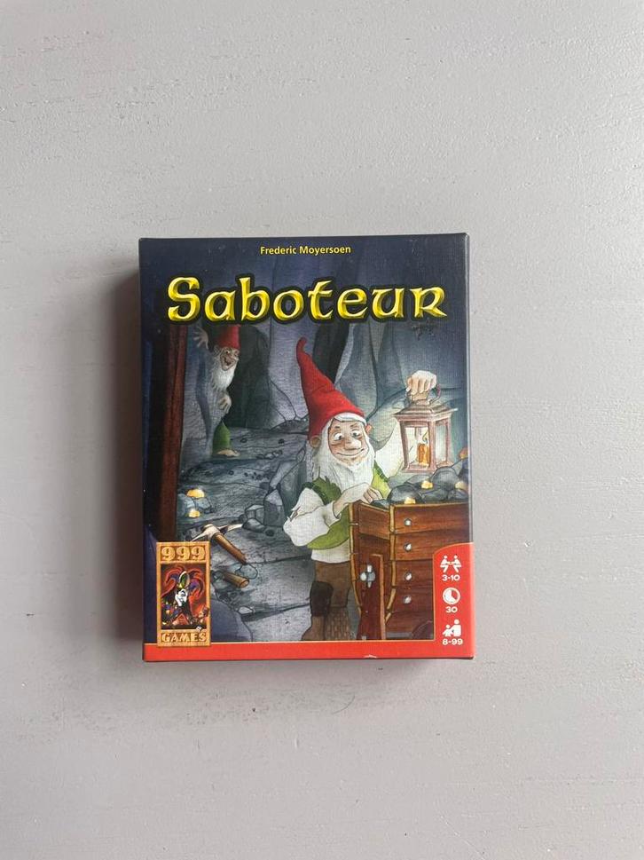 Saboteur, Hobby en Vrije tijd, Gezelschapsspellen | Kaartspellen, Zo goed als nieuw, Drie of vier spelers, Vijf spelers of meer