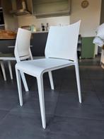 Desalto Riga Stoelen kleur wit, stapelbaar- Italiaans Design, Huis en Inrichting, Stoelen, Ophalen, Kunststof, Gebruikt, Wit