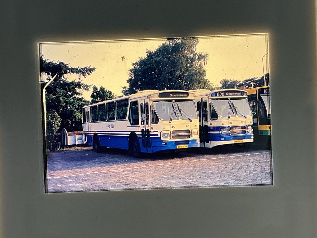 VAD oude dia blauwe autobussen, Verzenden, Zo goed als nieuw, Bus of Metro, Overige typen