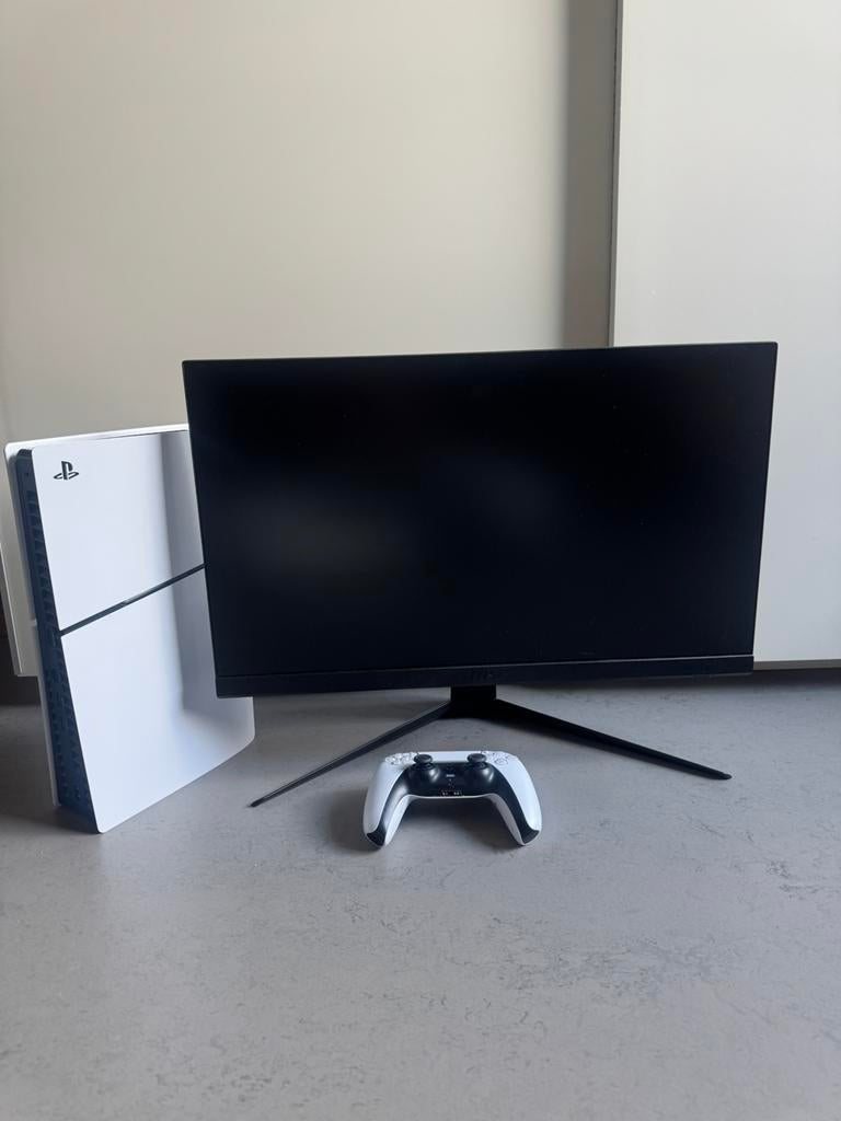 Sony PlayStation 5 Disc Edition met monitor, Spelcomputers en Games, Spelcomputers | Sony PlayStation 5, Ophalen of Verzenden