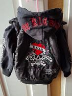 Ed Hardy jas zwart jacket maat 104, Ed Hardy, Meisje, Ophalen of Verzenden, Zo goed als nieuw