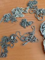 1 kilo zilver ketting fotolijstje hangers horloge miniaturtj, Ophalen of Verzenden, Zilver