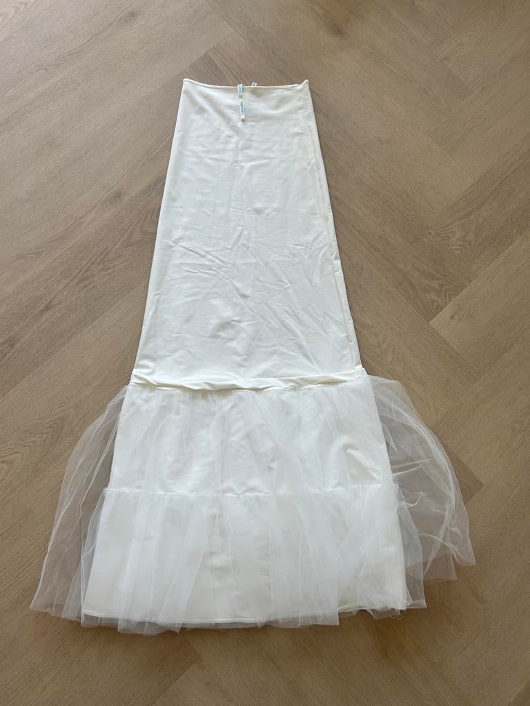 Poirier Petticoat met sluiertule - Ivoor - Maat S, Kleding | Dames, Ophalen of Verzenden, Zo goed als nieuw, Overige kleuren, Accessoires