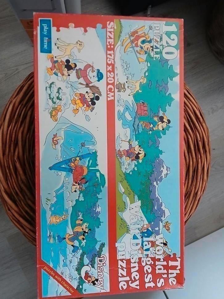 Vintage Disney Puzzel XXL - Play Time, Ophalen of Verzenden, Meer dan 50 stukjes, Gebruikt, 6 jaar of ouder