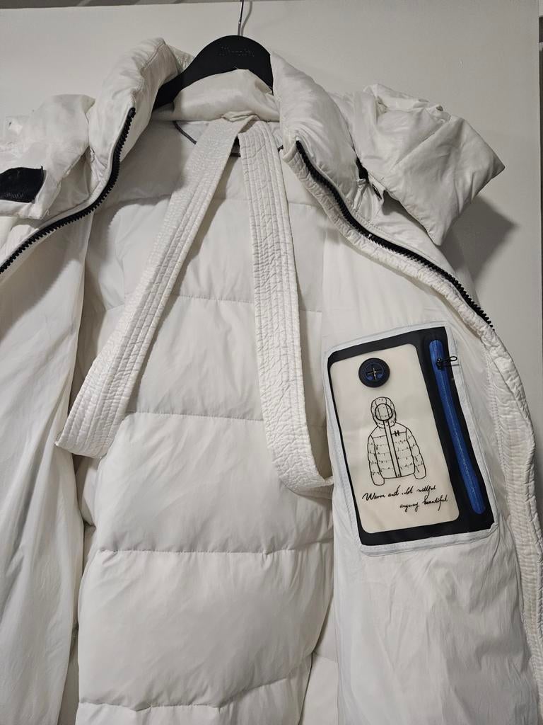 winterjas, Ophalen of Verzenden, Gedragen, Maat 42/44 (L), Wit