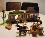 Playmobil 4398, meeneem westernstad en paardenkoets, Ophalen of Verzenden, Gebruikt