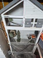 Prachtige witte vogelkooi te koop, Dieren en Toebehoren, Ophalen of Verzenden, Zo goed als nieuw, Hout, Vogelkooi