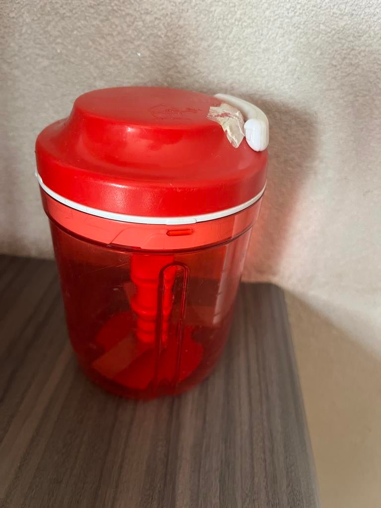 Tupperware SuperSonic chopper, Kunststof, Ophalen of Verzenden, Rood, Overige merken