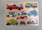 Houten voertuigen puzzel voor kinderen, Ophalen of Verzenden, Gebruikt, Puzzelen