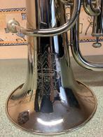 Zilverkleurige Tenorhoorn - Koperblazer, Ophalen, Gebruikt, Koperblazer, Met koffer of draagtas