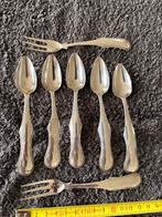 Zilveren lepeltjes en vorkjes rondfilet, Antiek en Kunst, Ophalen of Verzenden, Zilver