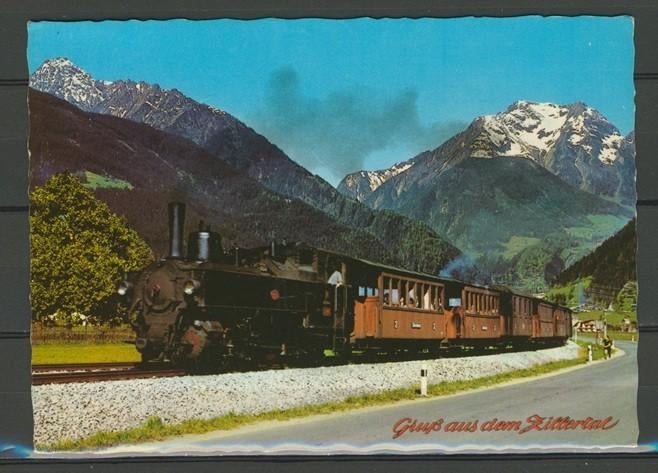 Locomotief Lok Zillertalbahn Foto-Ansichtkaart Trein t-209, Ophalen of Verzenden, Zo goed als nieuw, Trein, Kaart of Prent