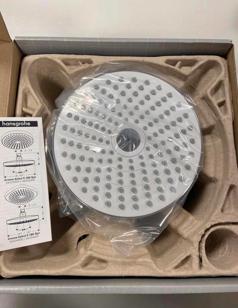 Hansgrohe Croma Select S 2 jet Hoofddouche, Ophalen of Verzenden, Nieuw, Chroom, Douche
