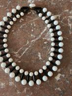 Gehaakte kralenketting, Ophalen of Verzenden, Gebruikt, Zwart, Overige materialen