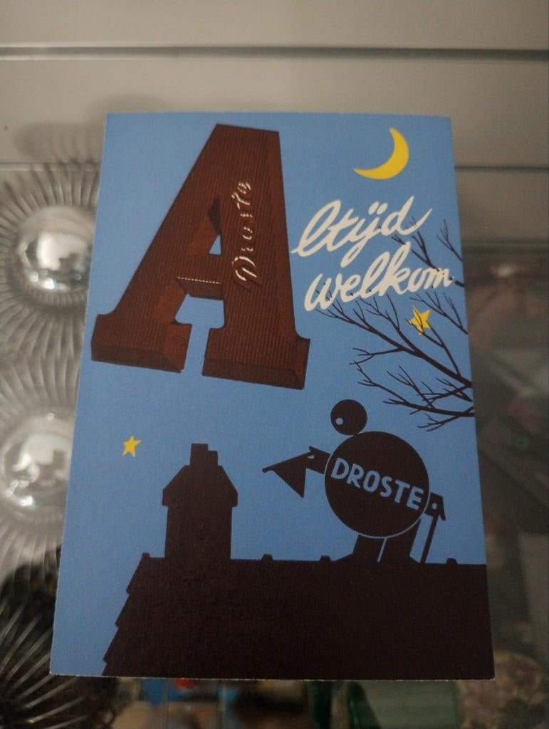 Zeldzame Droste bestelkaart chocoladeletters sinterklaas, Boeken, Verzenden, Zo goed als nieuw