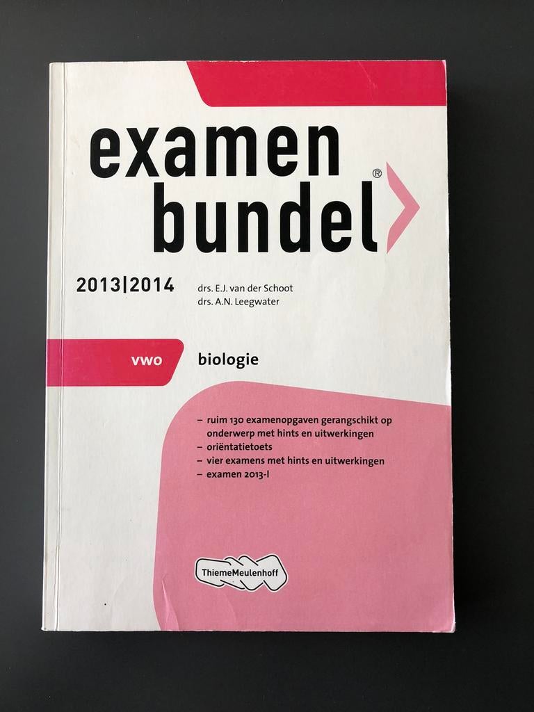 Examenbundel VWO Biologie, Boeken, Schoolboeken, Ophalen, Gelezen, VWO, Biologie