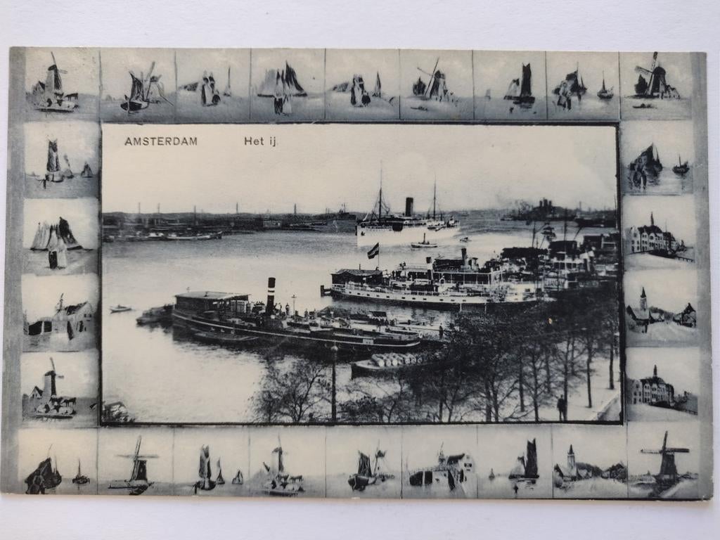 X277 Amsterdam 1914 Molen, Ophalen of Verzenden, Voor 1920, Noord-Holland