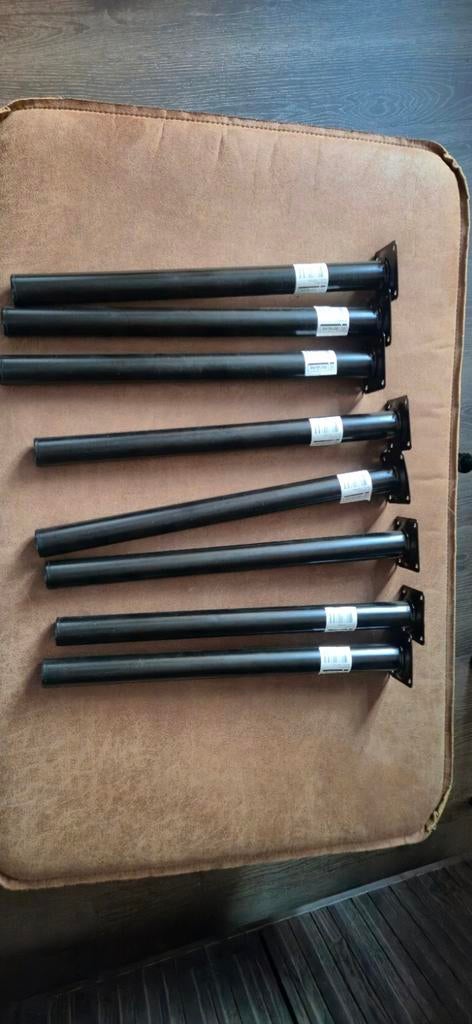 8 x Duraline Ronde Tafelpoot 3 x 40 cm - Nieuw, Tafelpoot, Minder dan 50 cm, Rond, Nieuw