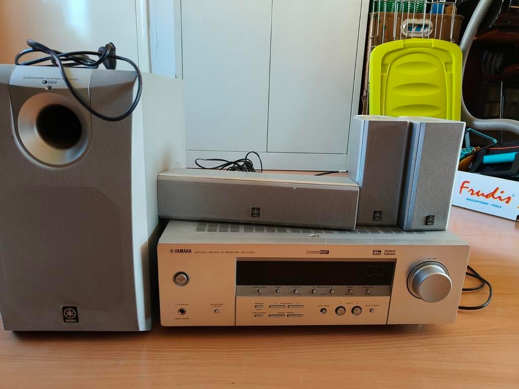 Yamaha cinema dolby surround systeem inclusief subwoofer, Gebruikt, 70 watt of meer, 5.1-systeem, Overige spelers