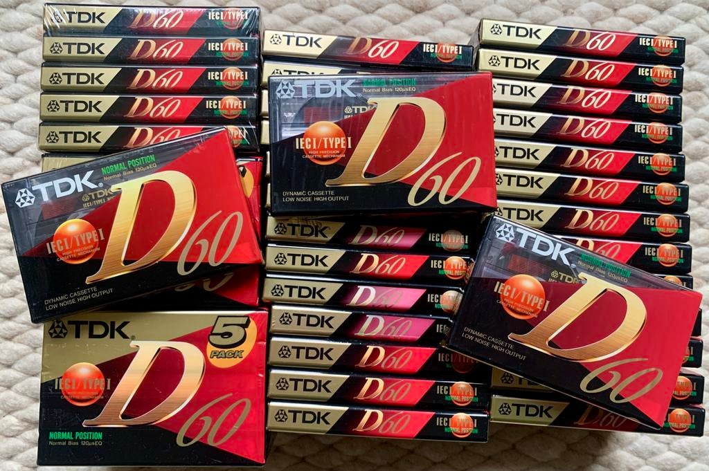NOS TDK D60 1995 NIEUW cassettebandjes D-60 D 60 C60 OVP, Ophalen of Verzenden, TDK Europe GmbH Rosenheimer Strasse 141 e 81671 Munich GERMANY