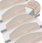 NIEUW | Trapmatten 15 stuks taupe groot half rond! GRATIS BE, Verzenden, Nieuw, Minder dan 10 m², Laminaat