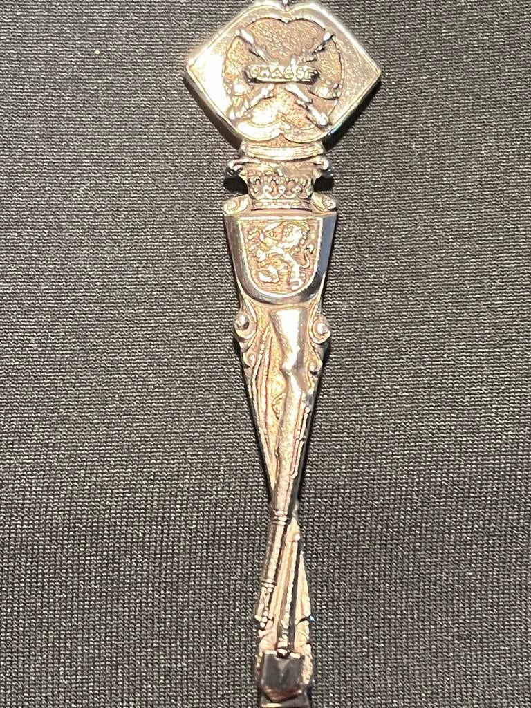 Vintage bewerkt lepeltje, Ophalen of Verzenden