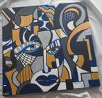 Abstracte Dame met Rosse Haren - Olieverf Schilderij, Ophalen of Verzenden