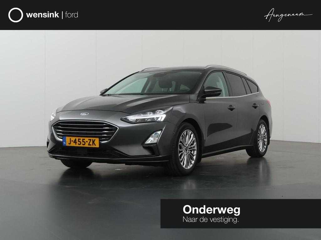 Ford Focus Wagon 1.5 EcoBoost Titanium Business | Trekhaak |, Auto's, Stof, Origineel Nederlands, Handgeschakeld, 3 cilinders