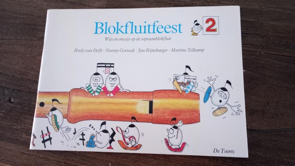 Blokfluitfeest deel 2 - Lesboek sopraanblokfluit, Ophalen of Verzenden, Zo goed als nieuw, Les of Cursus