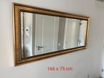 Grote rechthoekige spiegel met gouden lijst - 166x75 cm, Ophalen