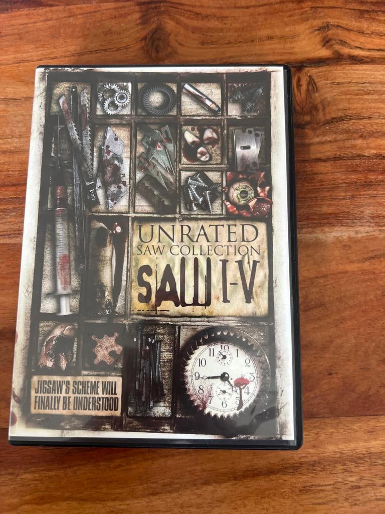 Unrated Saw Collection I-V, Cd's en Dvd's, Dvd's | Horror, Vanaf 16 jaar, Ophalen of Verzenden, Zo goed als nieuw, Boxset