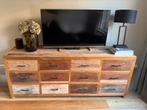 Vintage houten dressoir met 12 lades indsutrieel, Huis en Inrichting, Kasten | Dressoirs, Ophalen, Gebruikt, 150 tot 200 cm, Met lade(s)